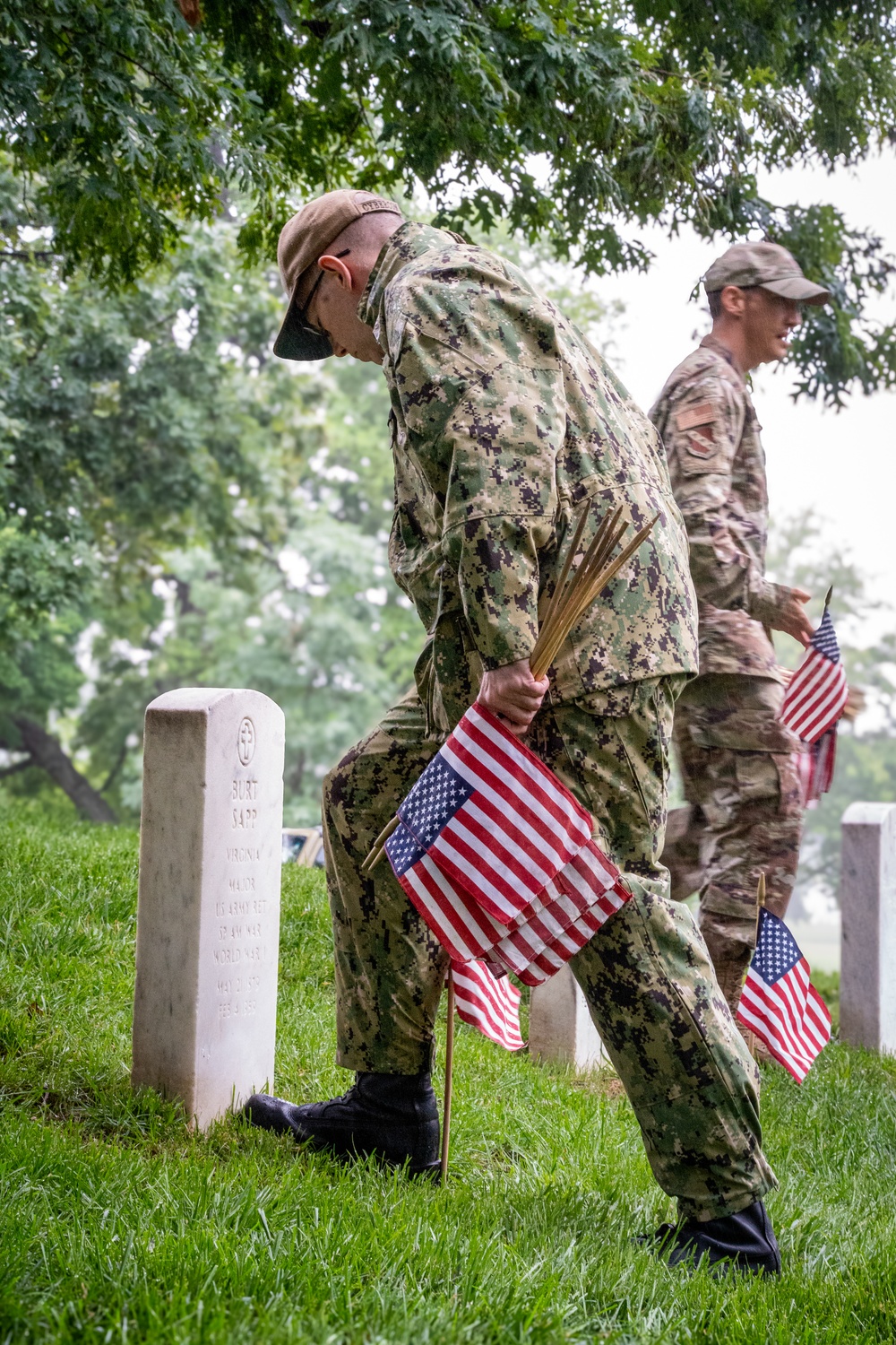 Chaplain Corps honors the fallen at Chaplains Hill during ‘Flags In’