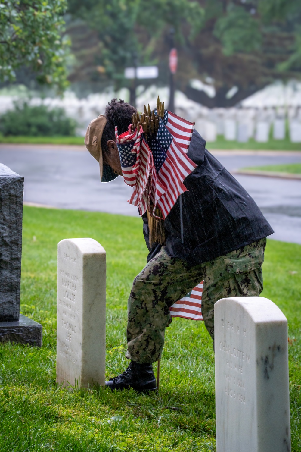 Chaplain Corps honors the fallen at Chaplains Hill during ‘Flags In’