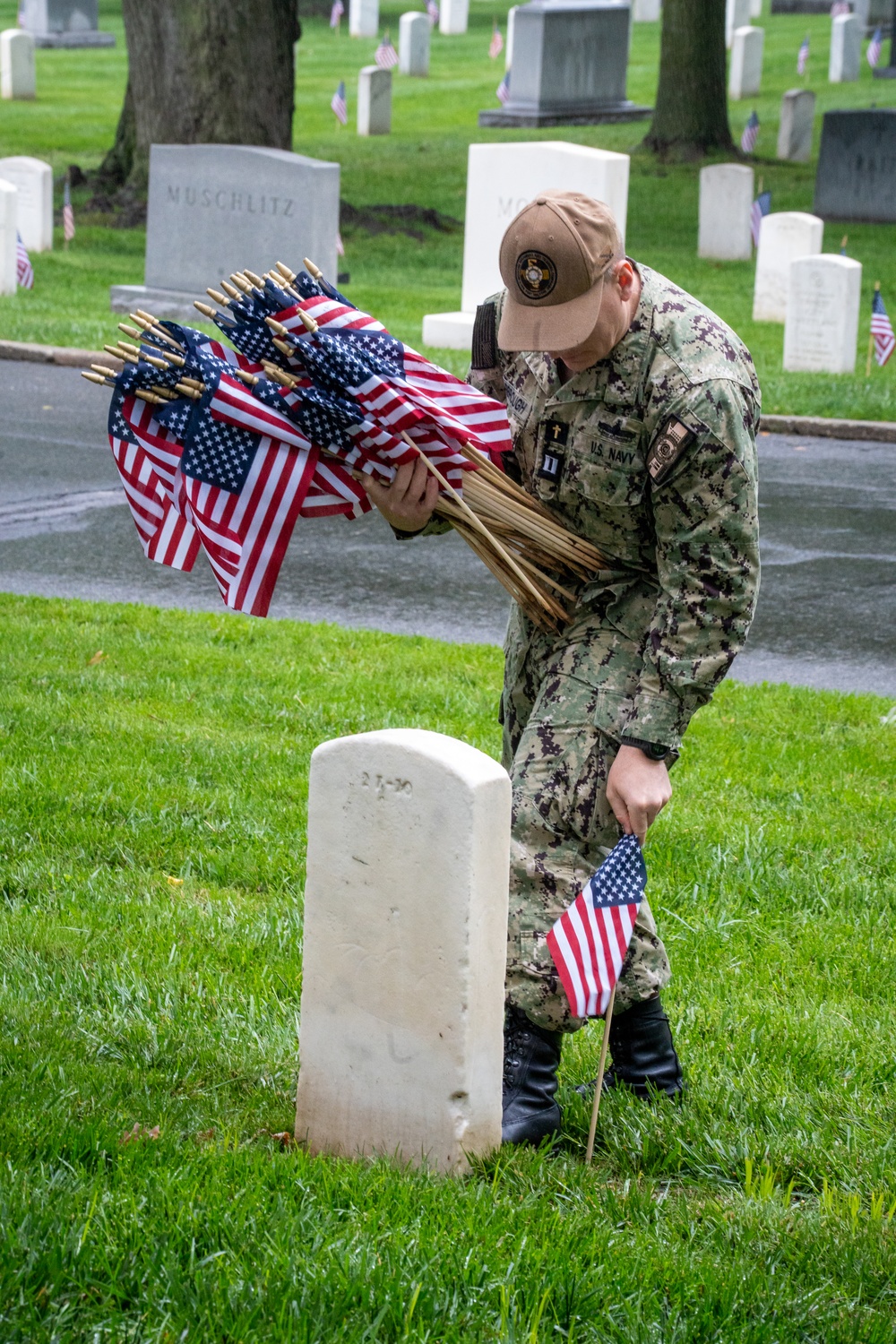 Chaplain Corps honors the fallen at Chaplains Hill during ‘Flags In’