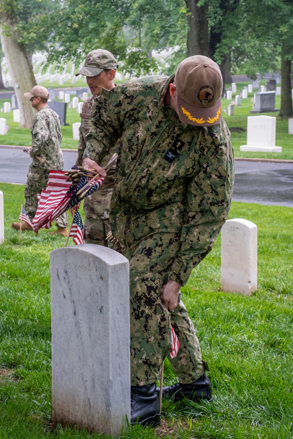 Chaplain Corps honors the fallen at Chaplains Hill during ‘Flags In’