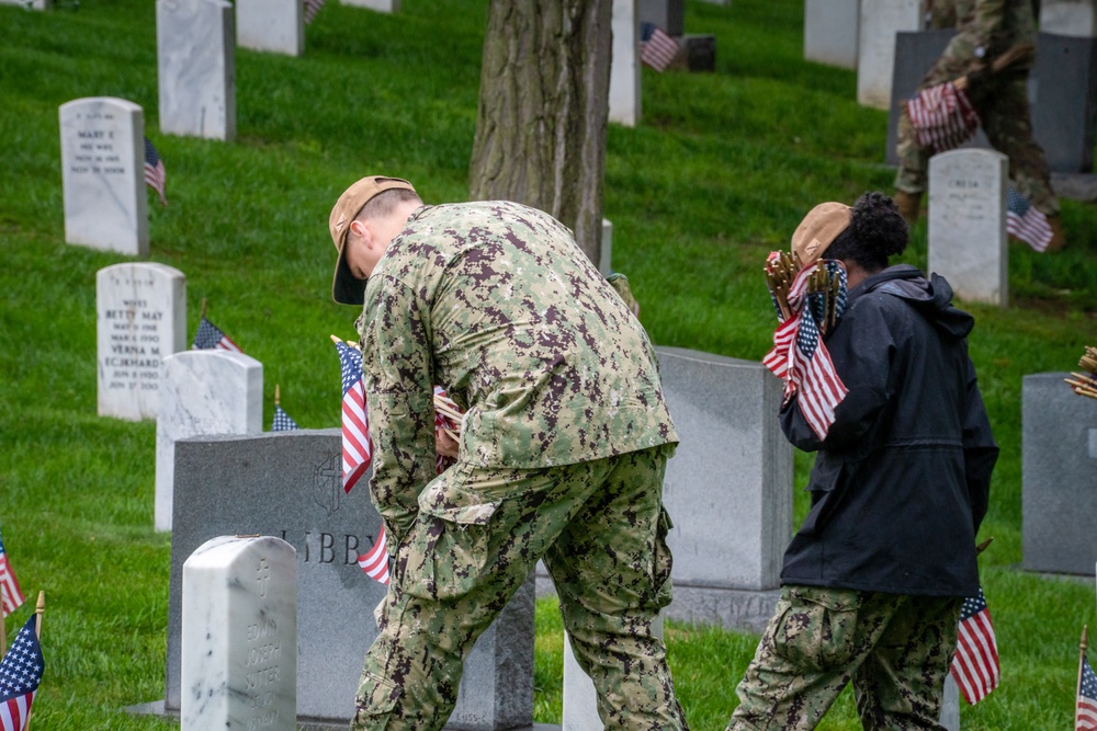 Chaplain Corps honors the fallen at Chaplains Hill during ‘Flags In’