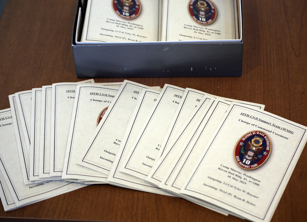 10th Civil Support Team Change of Command
