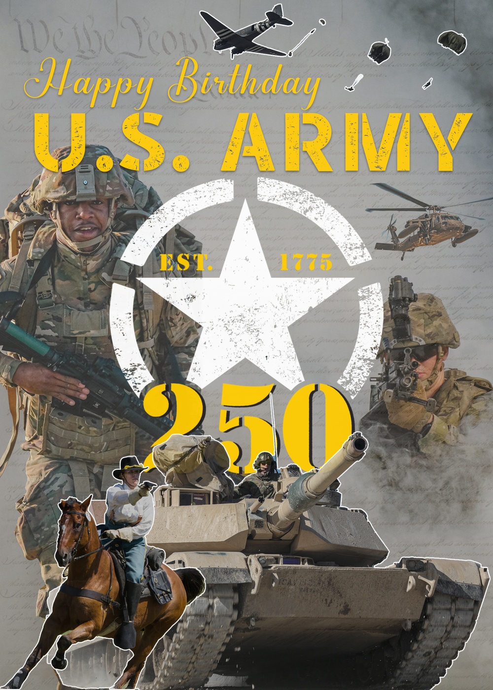 Army 250th Birthday graphic