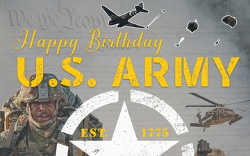 Army 250th Birthday graphic