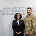 Congresswoman Marilyn Strickland meets 446th Airlift Wing Commander