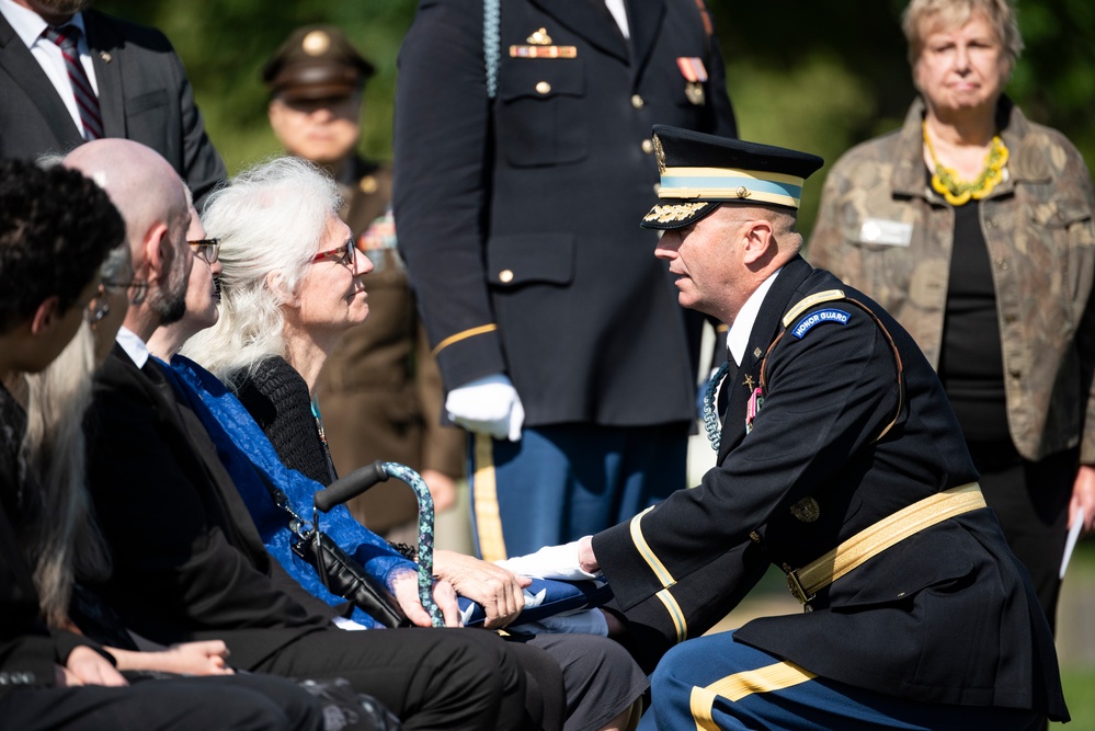 Full Military Funeral Honors with Escort are Conducted for U.S. Army Air Force Pvt. Bernard Curran in Section 62