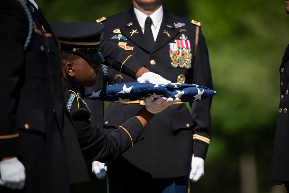 Full Military Funeral Honors with Escort are Conducted for U.S. Army Air Force Pvt. Bernard Curran in Section 62
