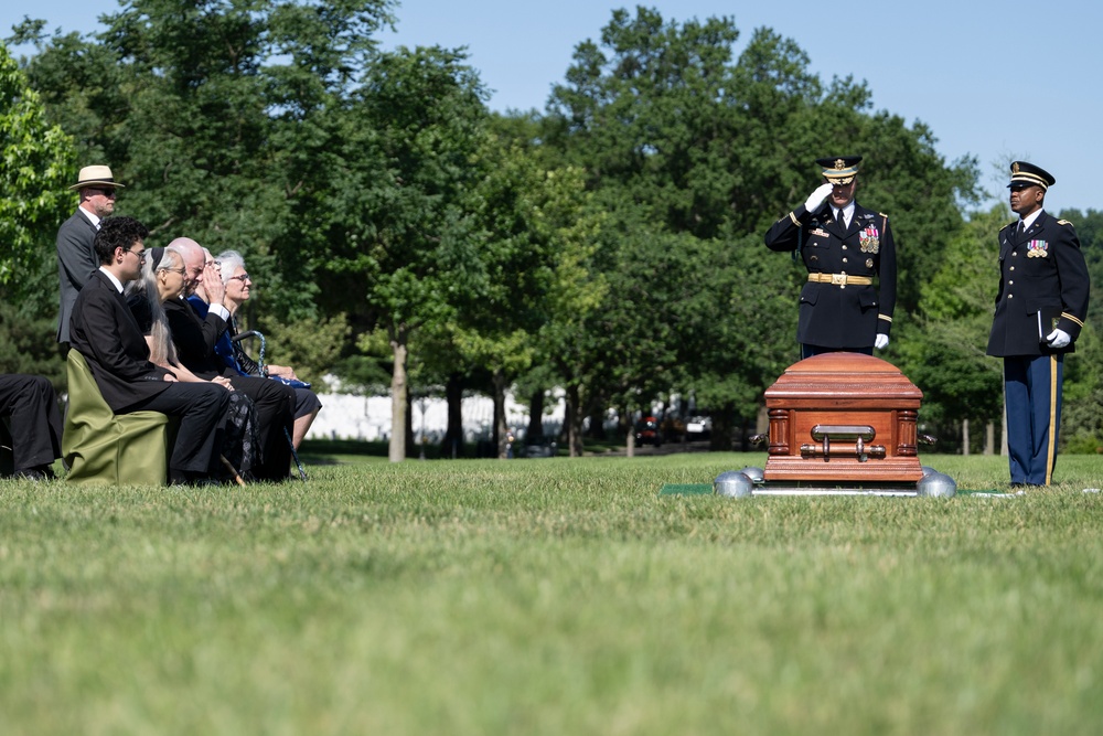Full Military Funeral Honors with Escort are Conducted for U.S. Army Air Force Pvt. Bernard Curran in Section 62