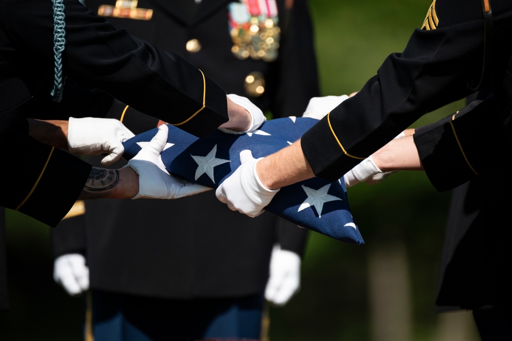 Full Military Funeral Honors with Escort are Conducted for U.S. Army Air Force Pvt. Bernard Curran in Section 62