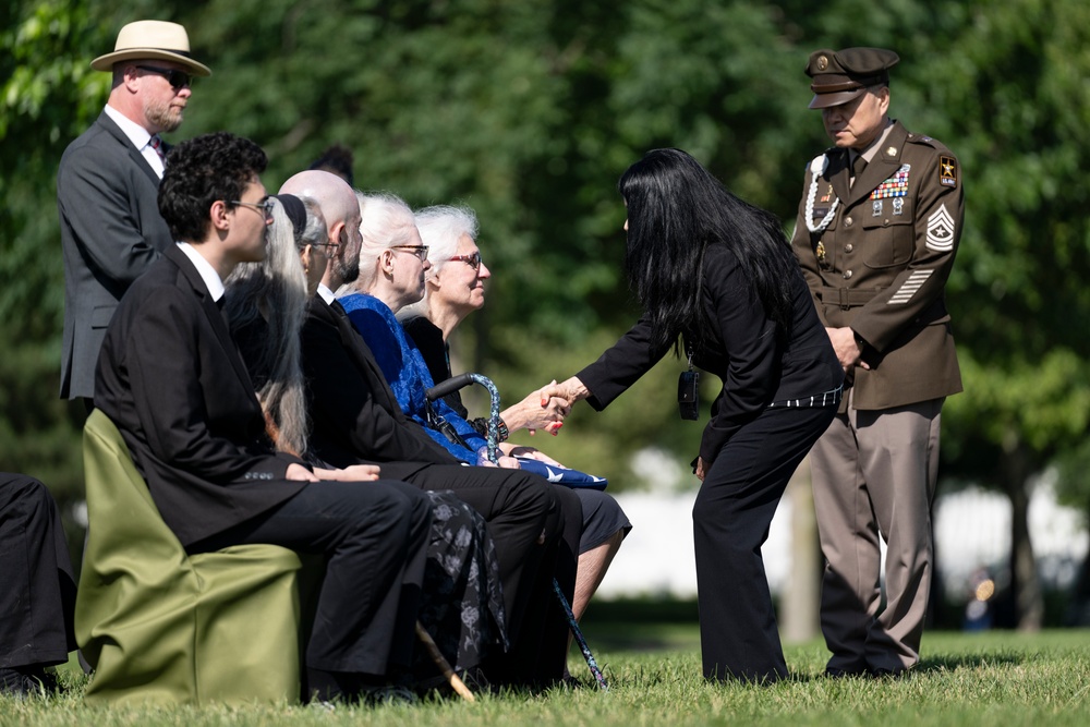 Full Military Funeral Honors with Escort are Conducted for U.S. Army Air Force Pvt. Bernard Curran in Section 62