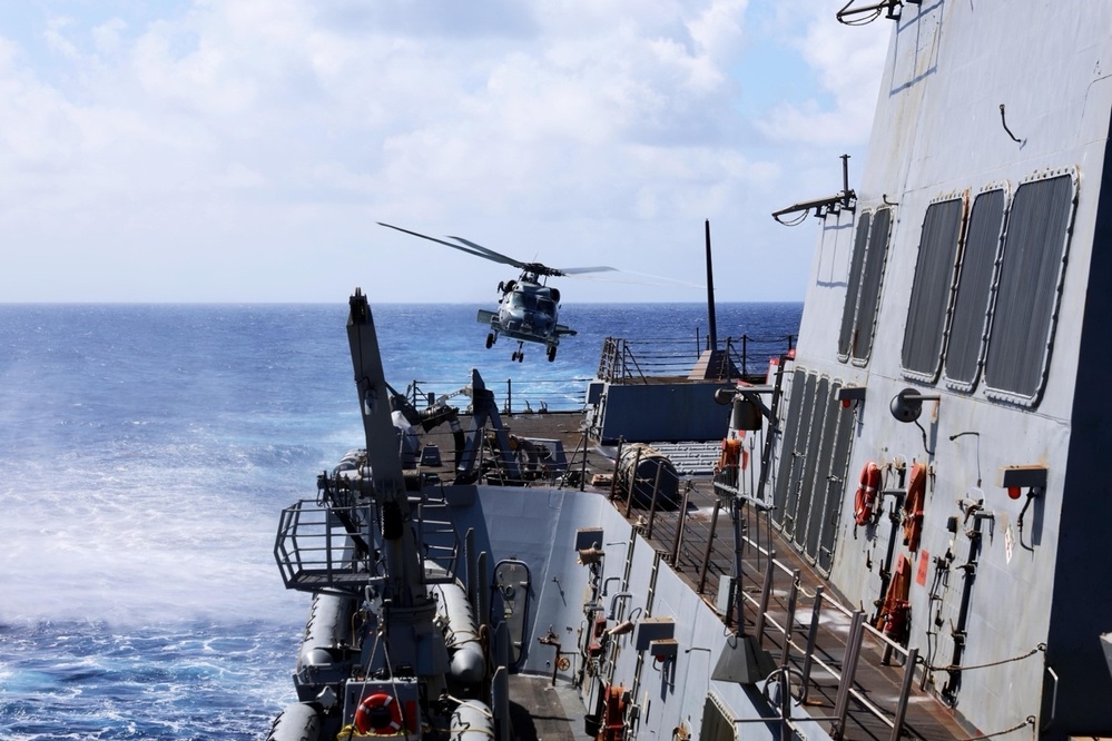 USS Gravely and U.S. Coast Guard Conduct Drug Interdiction in Caribbean Sea