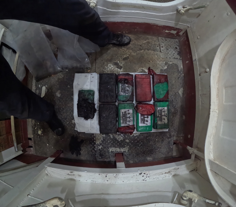 Coast Guard Cutter Diligence interdicts 40 pounds of cocaine in the Caribbean Sea
