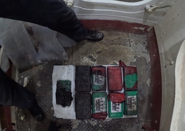 Coast Guard Cutter Diligence interdicts 40 pounds of cocaine in the Caribbean Sea