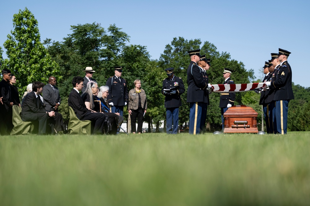 Full Military Funeral Honors with Escort are Conducted for U.S. Army Air Force Pvt. Bernard Curran in Section 62