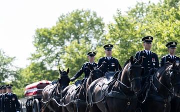 Full Military Funeral Honors with Escort are Conducted for U.S. Army Air Force Pvt. Bernard Curran in Section 62