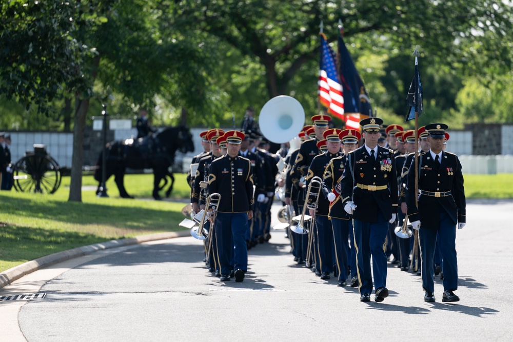 Full Military Funeral Honors with Escort are Conducted for U.S. Army Air Force Pvt. Bernard Curran in Section 62