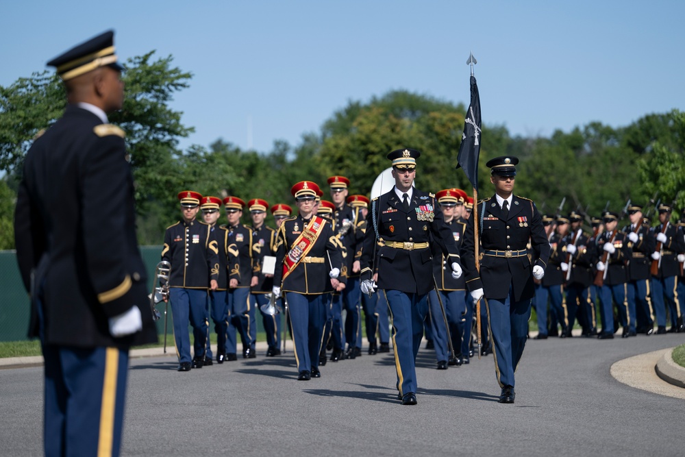 Full Military Funeral Honors with Escort are Conducted for U.S. Army Air Force Pvt. Bernard Curran in Section 62