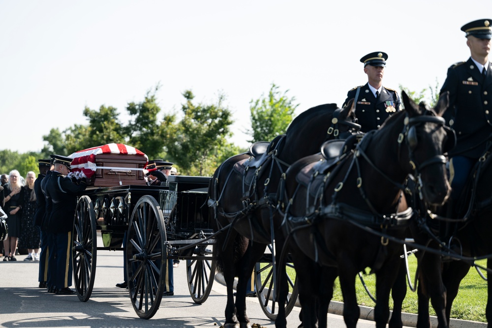 Full Military Funeral Honors with Escort are Conducted for U.S. Army Air Force Pvt. Bernard Curran in Section 62
