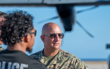 U.S. service members assist with illegal alien arrival flight
