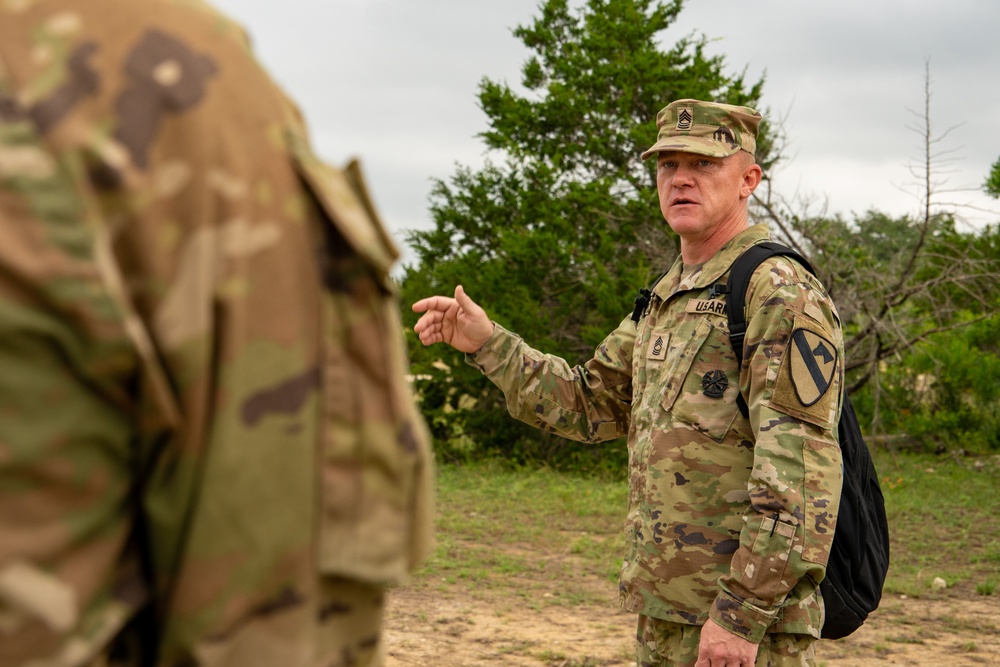 First Team Troopers conduct Land Nav as part of a Best Squad Competition