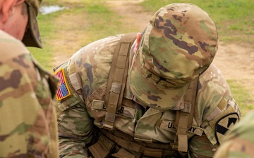 First Team Troopers conduct Land Nav as part of a Best Squad Competition