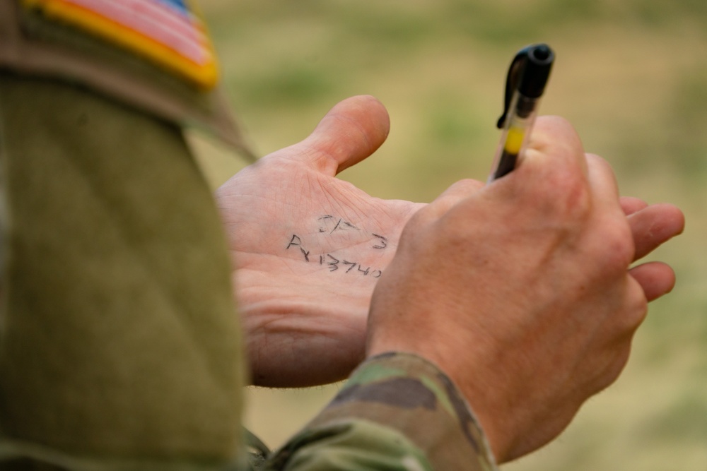 First Team Troopers conduct Land Nav as part of a Best Squad Competition