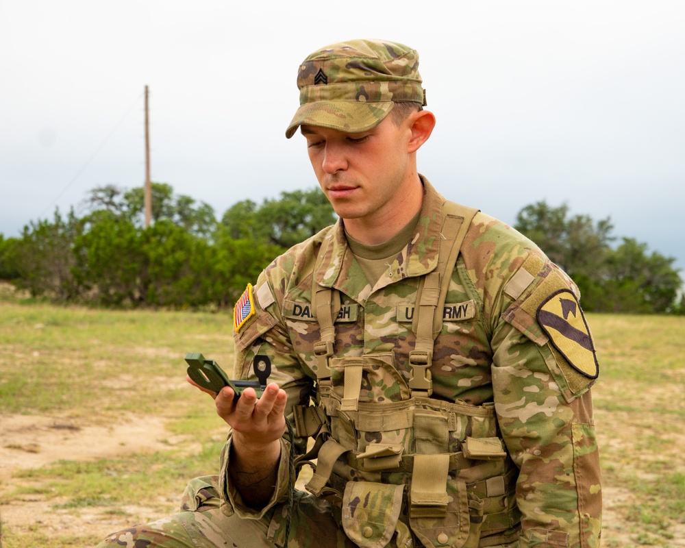 First Team Troopers conduct Land Nav as part of a Best Squad Competition