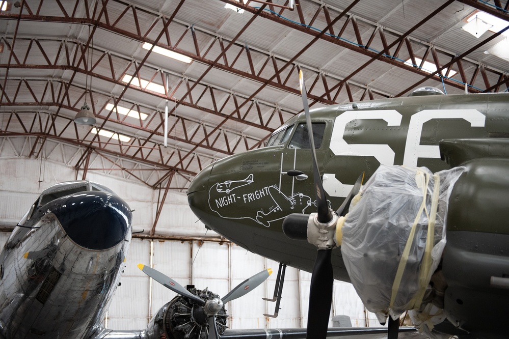 79th ARS Visits Historic ‘Night Fright’ C-47 in England