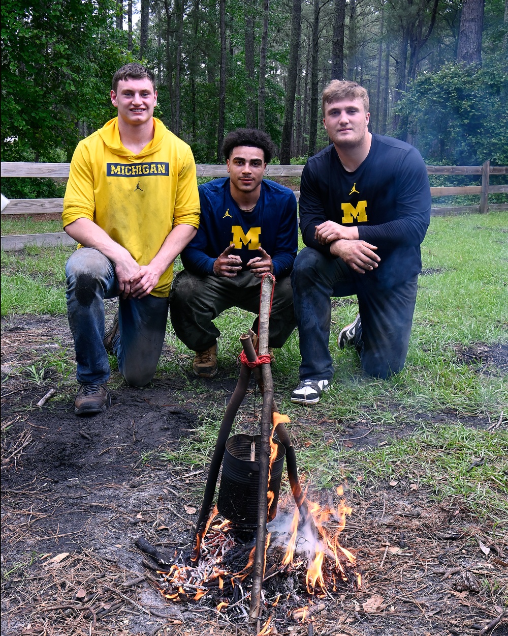 University of Michigan Football Players Visit U.S. Army JFK Special Warfare Center and School