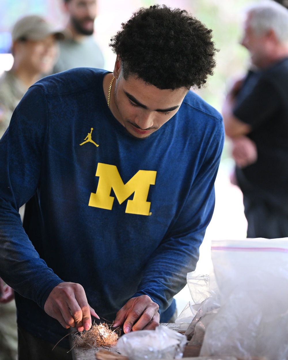 University of Michigan Football Players Visit U.S. Army JFK Special Warfare Center and School