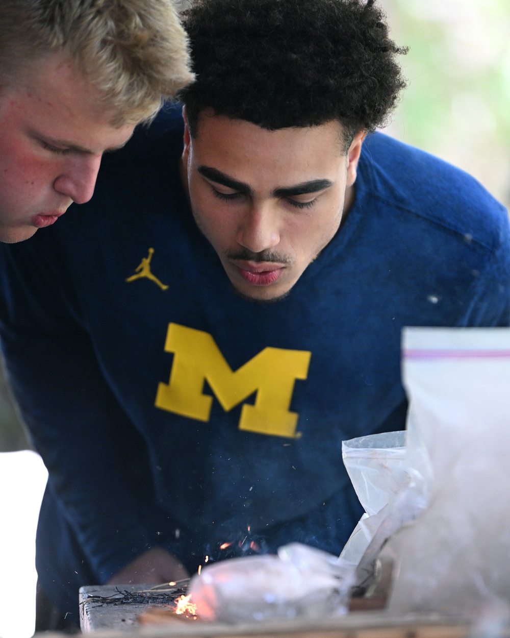 University of Michigan Football Players Visit U.S. Army JFK Special Warfare Center and School