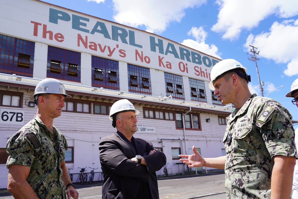 Hawaii Gov. Josh Green Visits Pearl Harbor Naval Shipyard