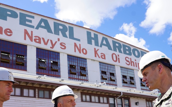 Hawaii Gov. Josh Green Visits Pearl Harbor Naval Shipyard