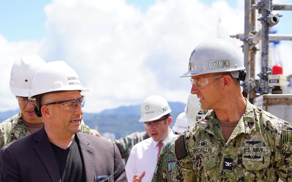 Hawaii Gov. Josh Green Visits Pearl Harbor Naval Shipyard