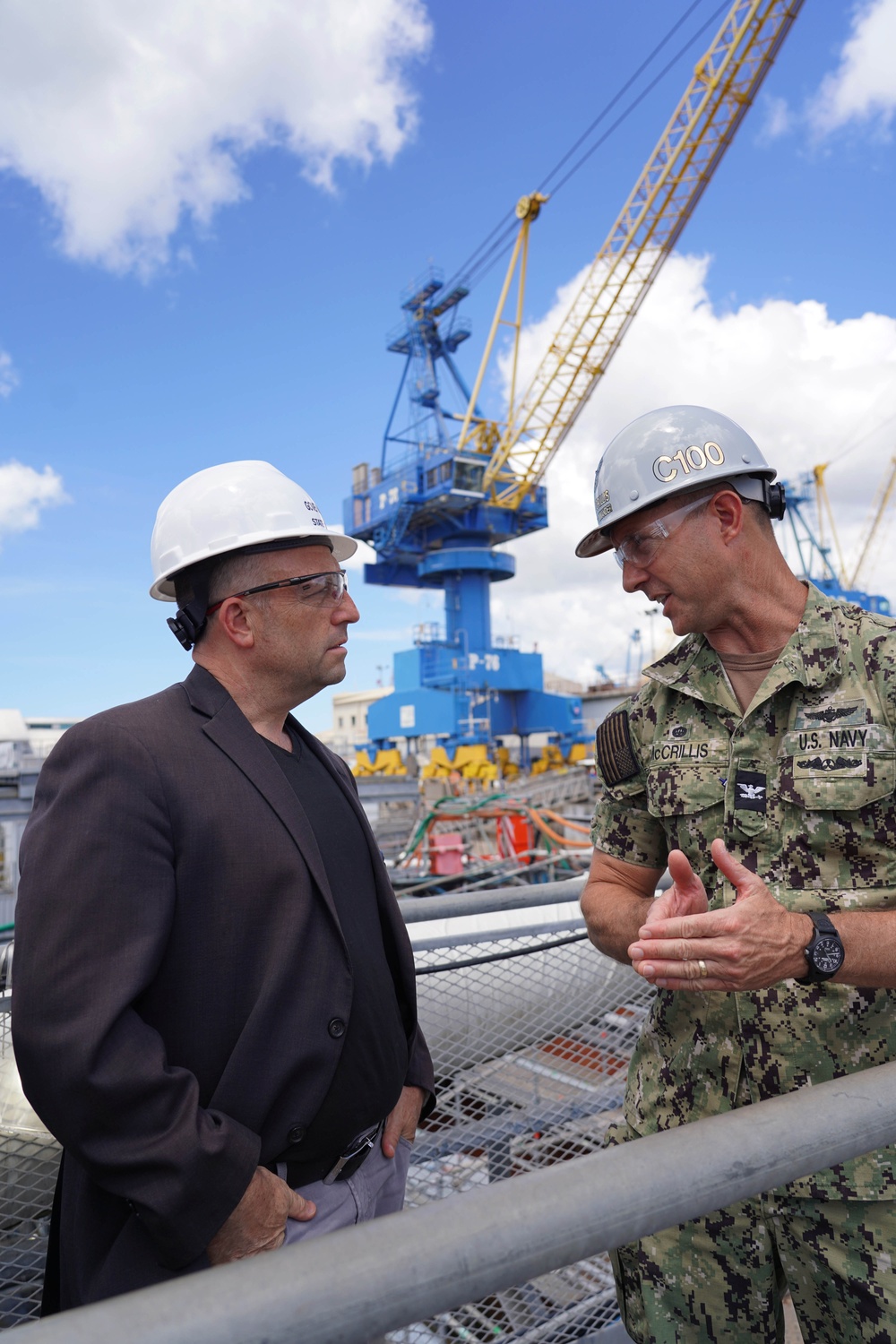 Hawaii Gov. Josh Green Visits Pearl Harbor Naval Shipyard