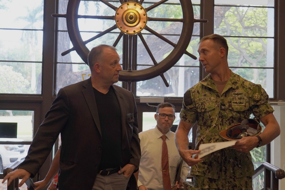 Hawaii Gov. Josh Green Visits Pearl Harbor Naval Shipyard