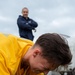 USS John C. Stennis (CVN 74) Sailors Run Physical Readiness Test