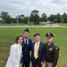 US Army chaplain administers oath to son at Air Force ROTC commissioning ceremony