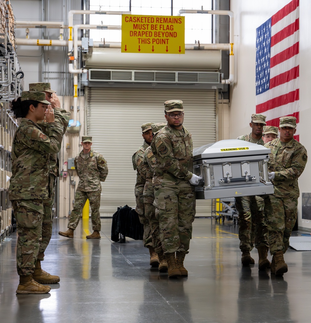 Airmen Complete Reverse Dignified Transfer Training at Dover