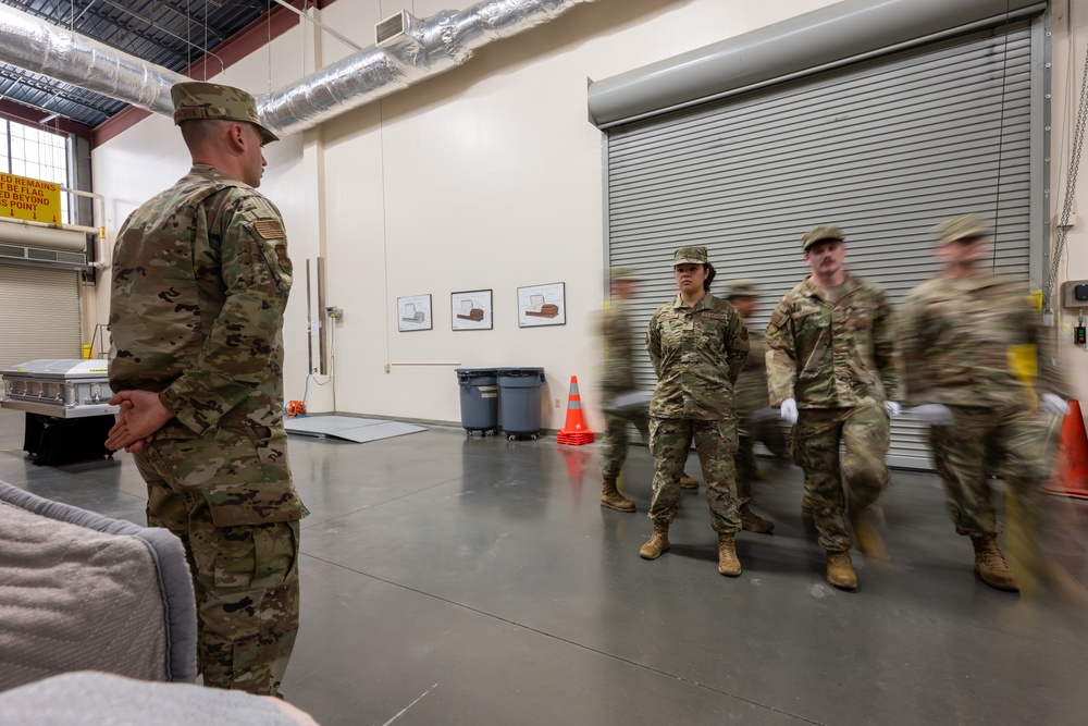 Airmen Complete Reverse Dignified Transfer Training at Dover