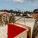 Lt. Col. Matthew D. McNeal addresses the formation at his COC Ceremony