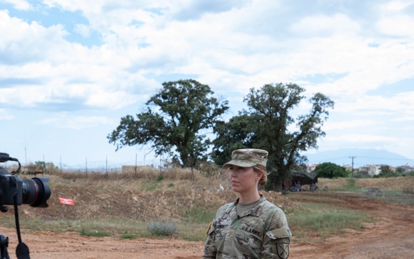 2nd Lt. Amanda Currey speaks Immediate Response 25