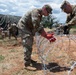 151st CBRN Battalion emplaces concertina wire during Immediate Response 25