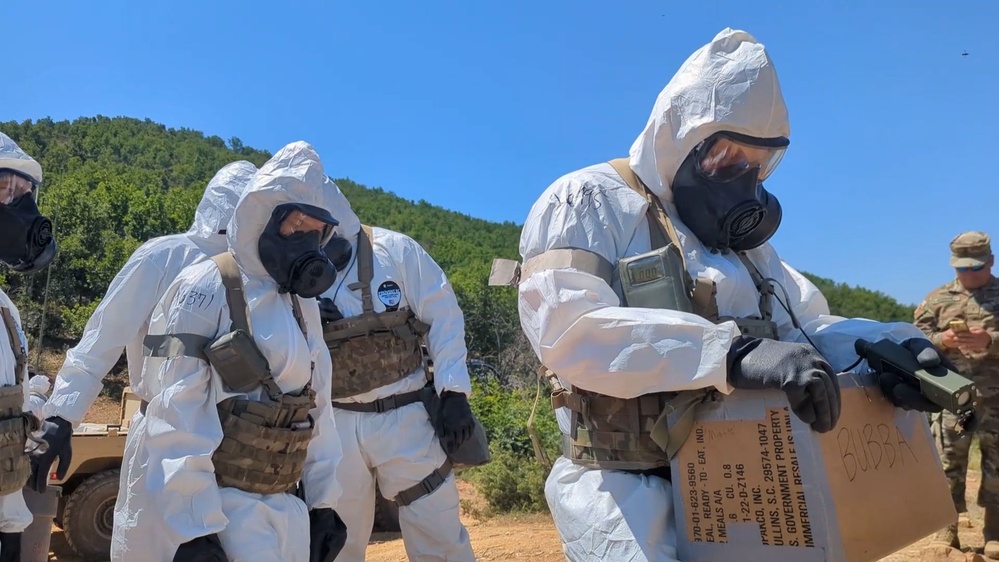 DEFENDER 25 Chemical, Biological, Radiological, Nuclear, and Explosive (CBRNE) U.S. Army 690th Chemical Battalion in Northern Macedonia