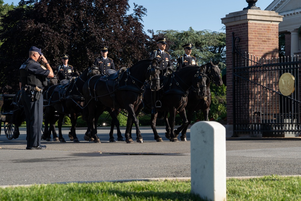 Caisson Detachment returns to Arlington National Cemetery, June 2, 2025