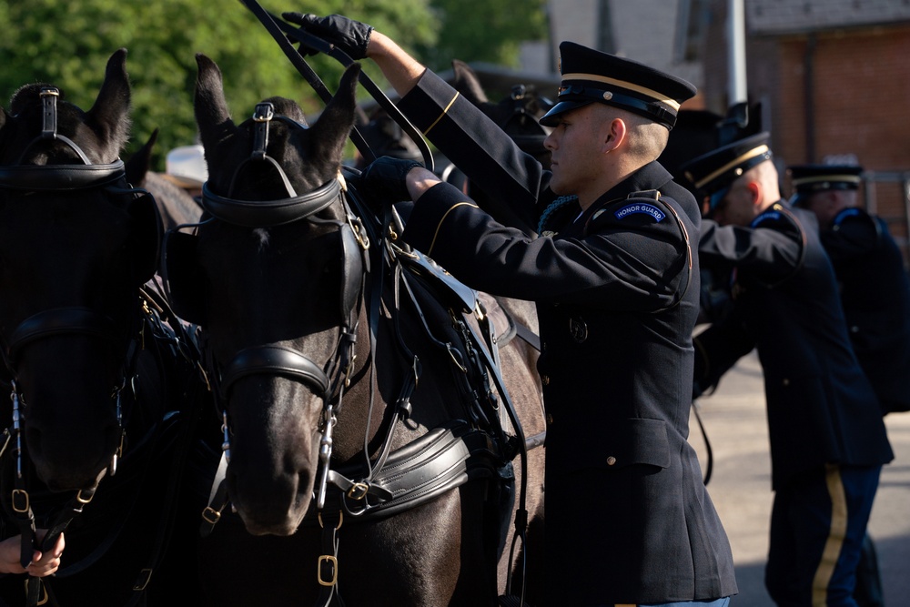 Caisson Detachment returns to Arlington National Cemetery, June 2, 2025