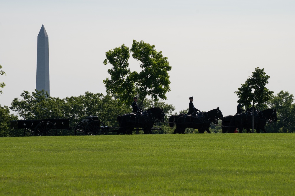 Caisson Detachment returns to Arlington National Cemetery, June 2, 2025