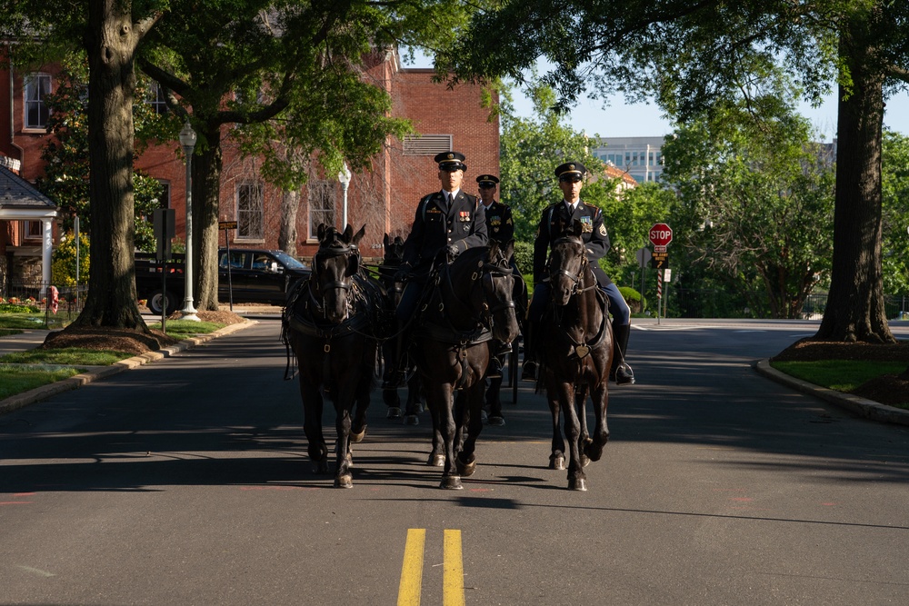 Caisson Detachment returns to Arlington National Cemetery, June 2, 2025