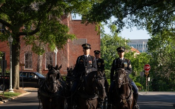 Caisson Detachment returns to Arlington National Cemetery, June 2, 2025
