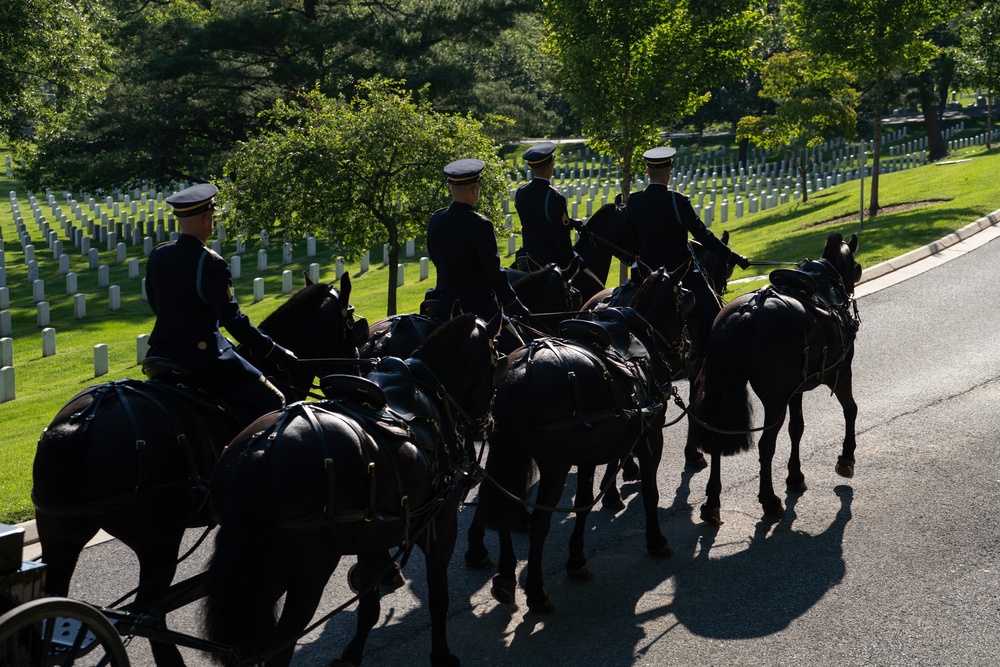 Caisson Detachment returns to Arlington National Cemetery, June 2, 2025